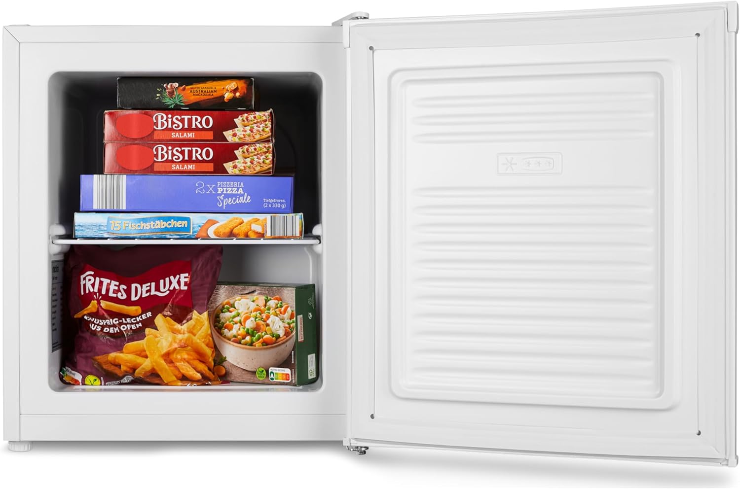 MEDION Mini Gefrierschrank (33 Liter Nutzinhalt, 51cm hoch, höhenverstellbare Füße, Griffmulde, manuelle Temperatureinstellung, Stern-Einstufung 4 Sterne, MD37675)