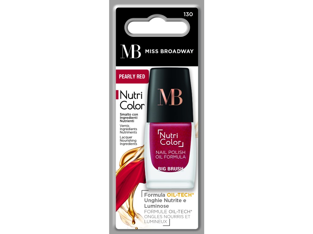 VERNIZ MB MILANO UNHAS PEARLY RED UN