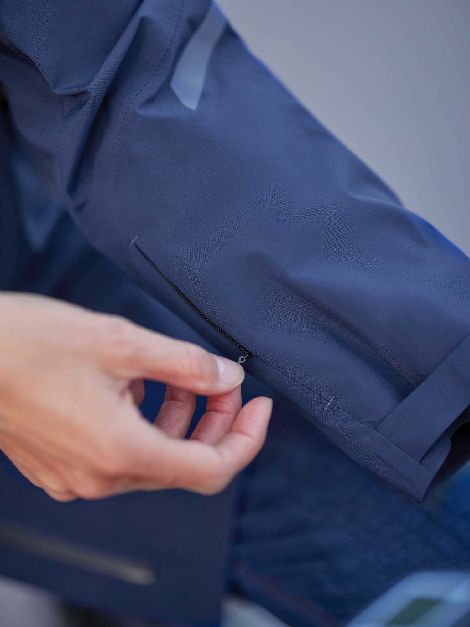 Veste Longue Femme Imperméable Bleu