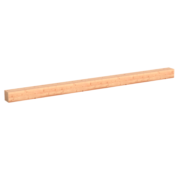 Tuinpaal vierkant Douglas fijnbezaagd ca. 15 x 15 cm, lengte ca. 300 cm