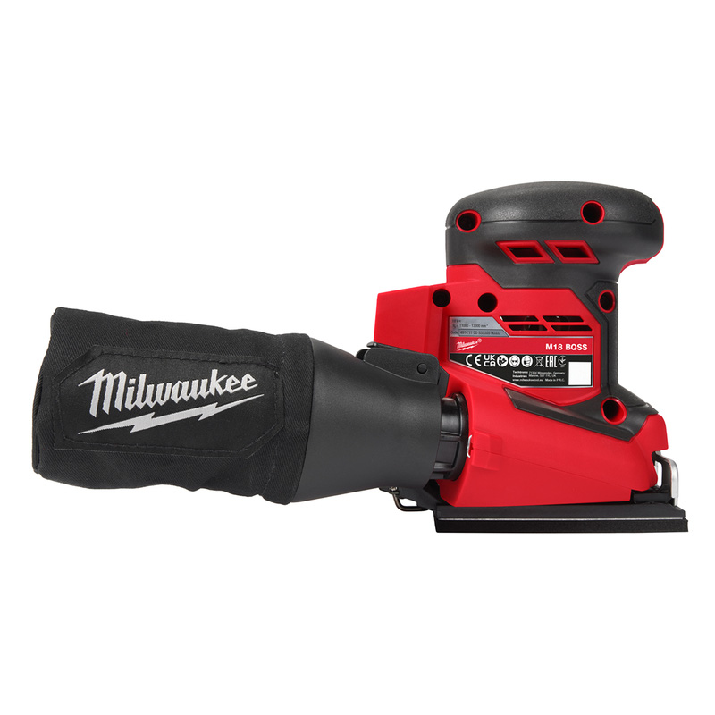 Milwaukee M18 BQSS-0 vlakschuurmachine (body) 18V Li-ion 1/4˝