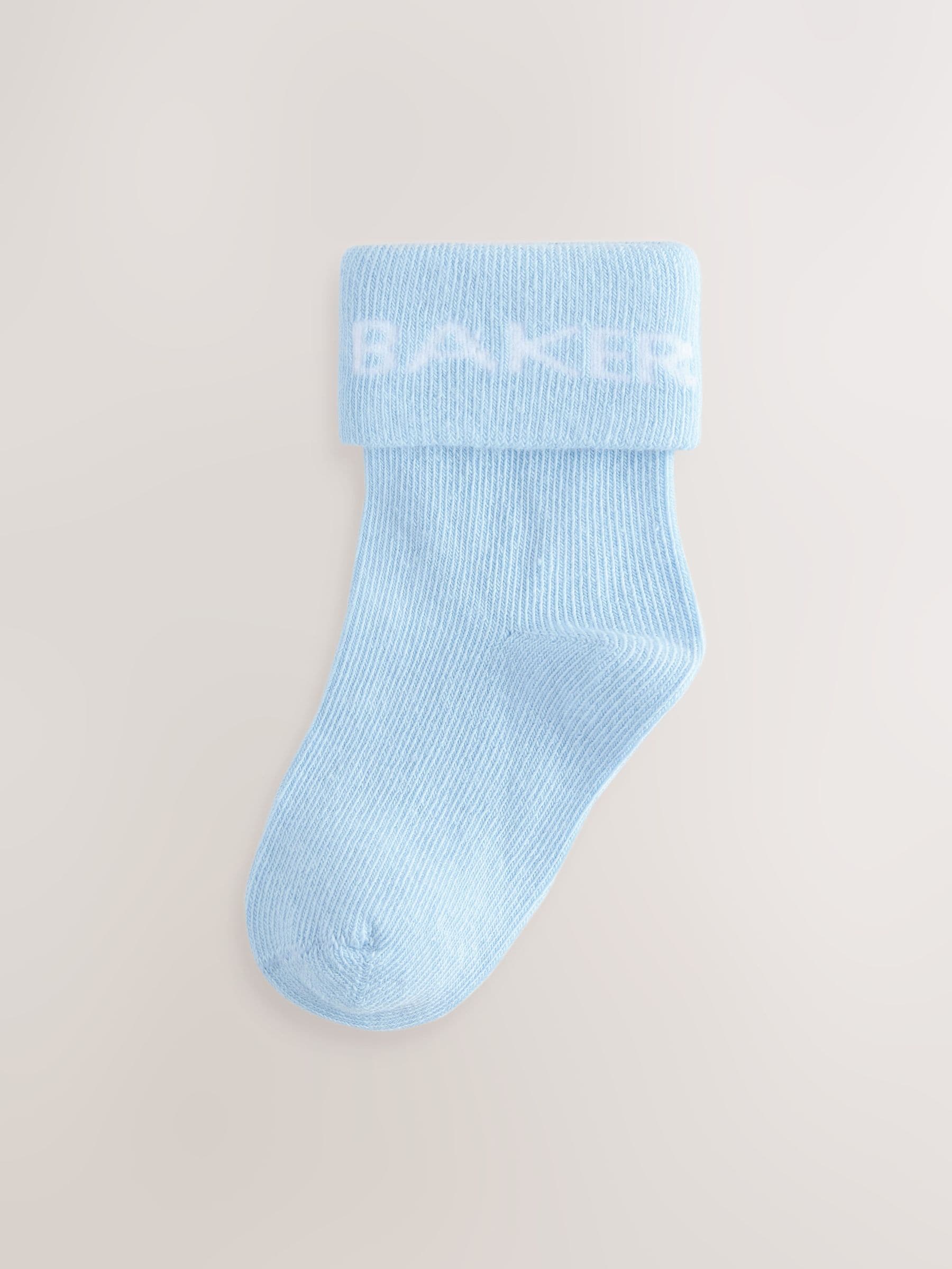Blauw - Baker by Ted Baker babysokken verpakking van 5