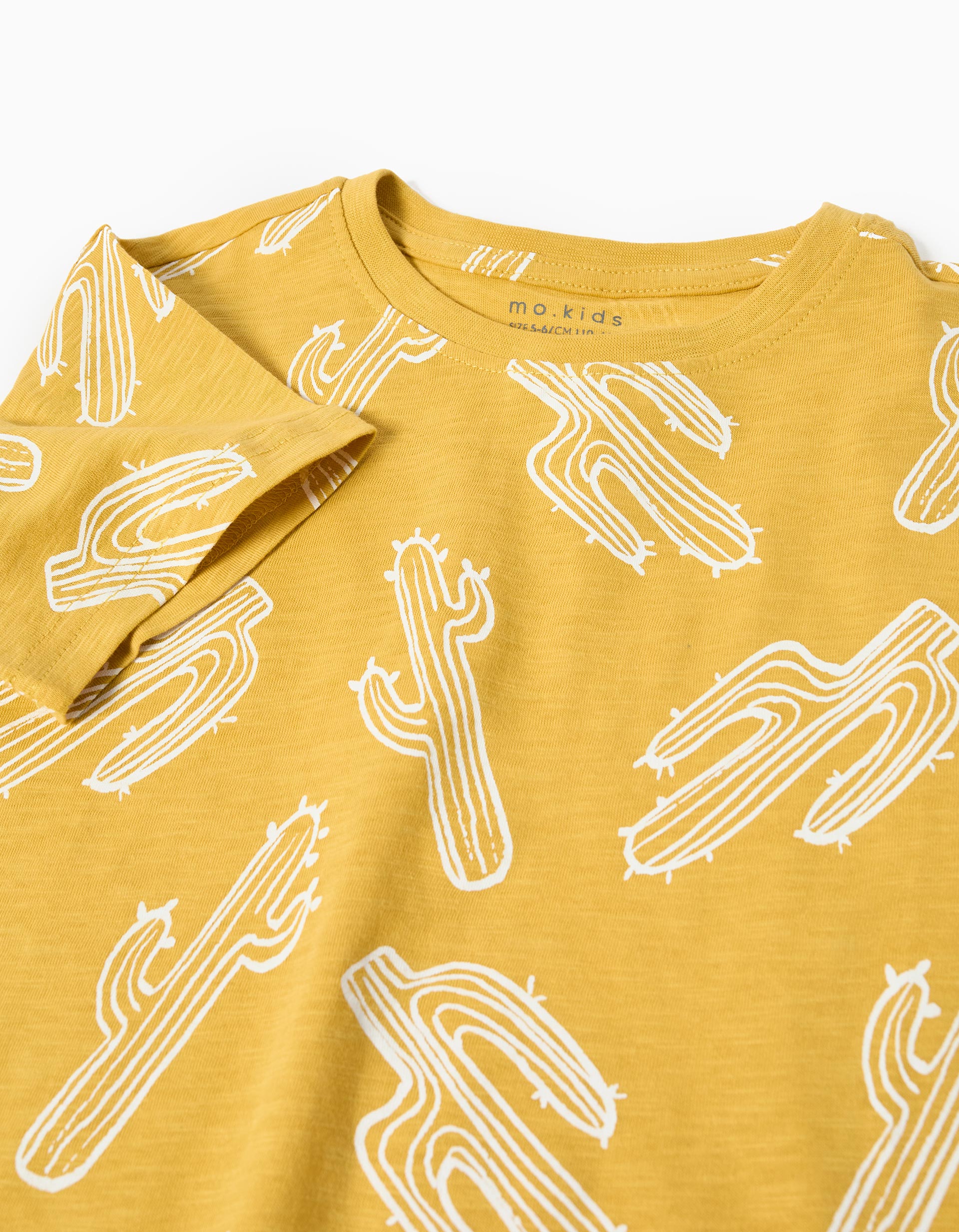 T-shirt Estampado, Menino, Amarelo Escuro