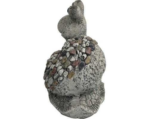 Tuinfiguur, decoratief figuur, Lafiora slak, glasvezel, 31 x 17 x 23,5 cm, grijs