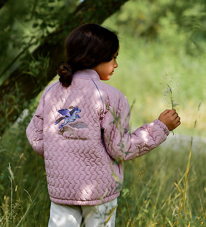 Mikk-Line Bomberjacke - Woodrose m. Einhorn