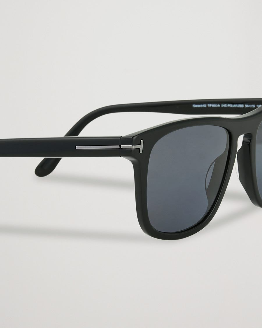 Tom Ford Gerard Polarized Sunglasses Shiny Black/Smoke