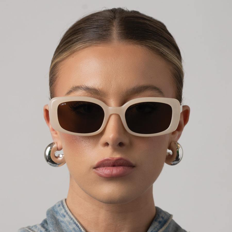 Otra Eyewear Daisy Frosted Ivory/Brown