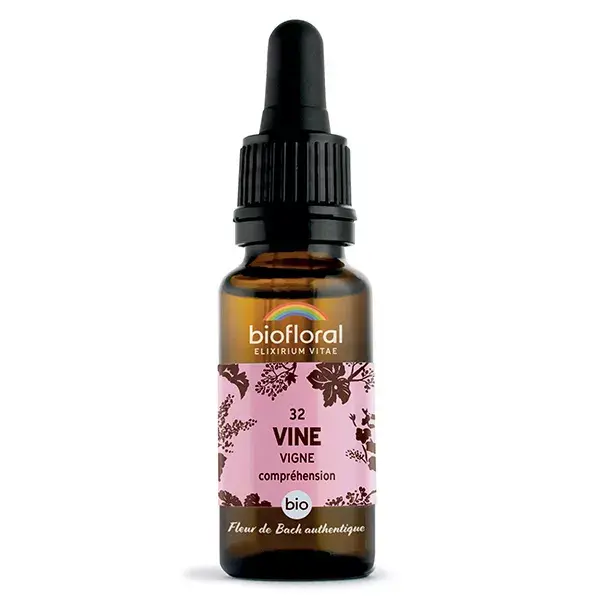 Florais de Bach Biofloral 32, em formato de gota, da marca Demeter, orgânicos, 20 ml