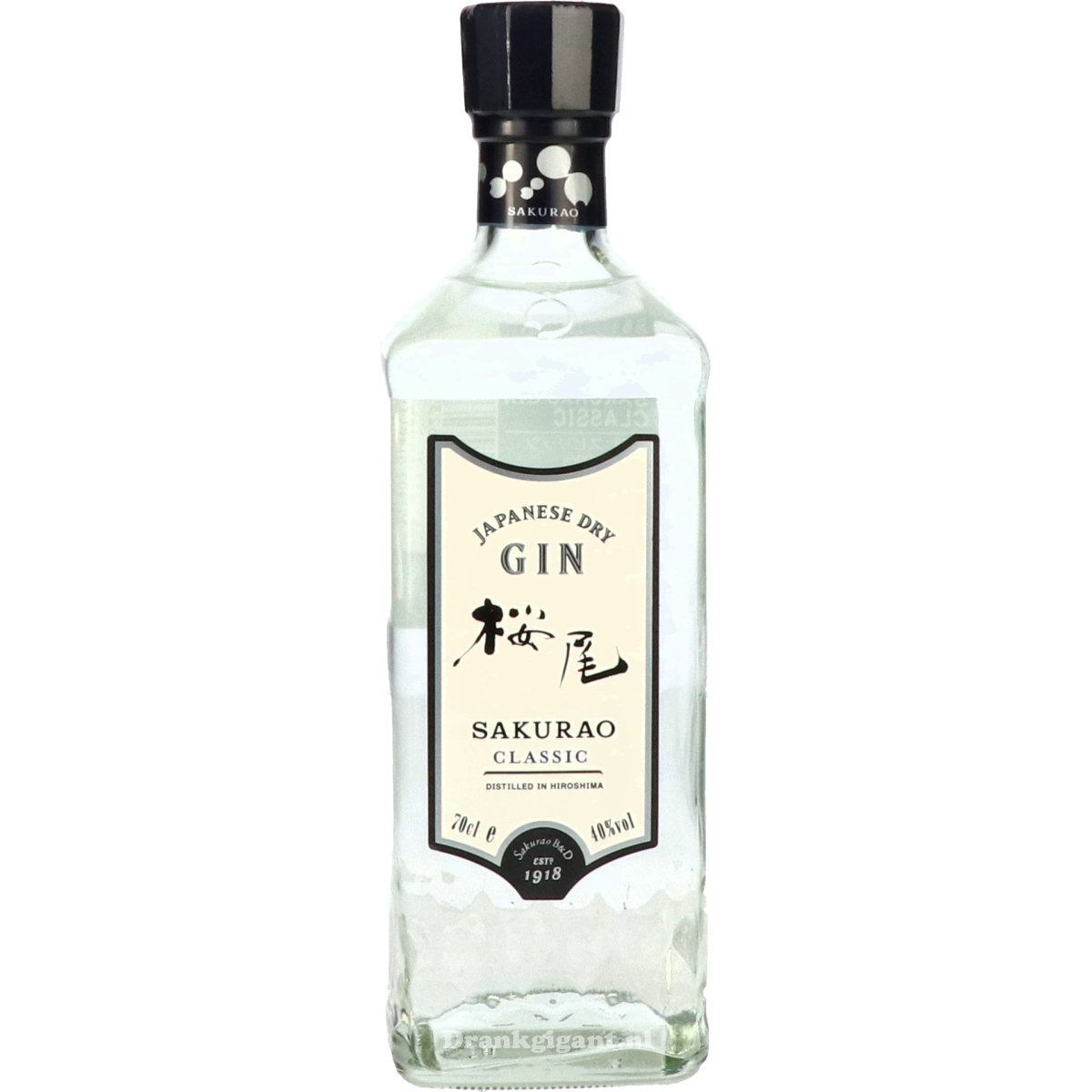Sakurao Japanse Dry Gin Classic 70 cl