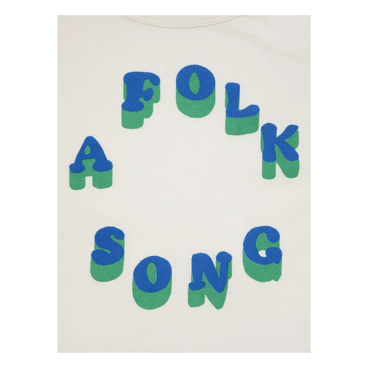 Bobo Choses T-Shirt Coton Bio A Folk Song | Beige