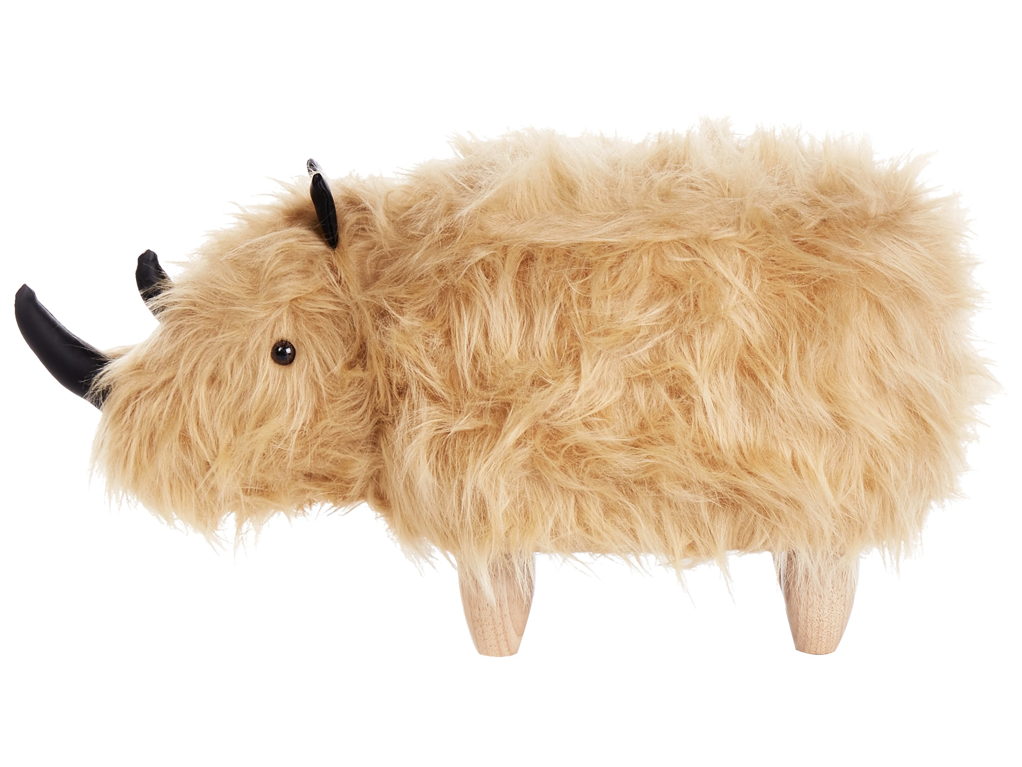 Dierenpoef WOOLLY Nepbont Zandbeige Neushoorn