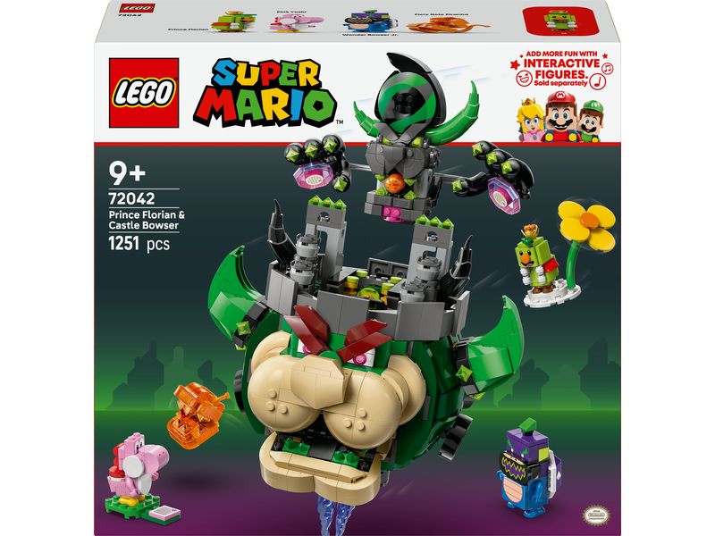 LEGO® Super Mario Prinz Florian und Schloss-Bowser 72042 Interaktiver Spielspass