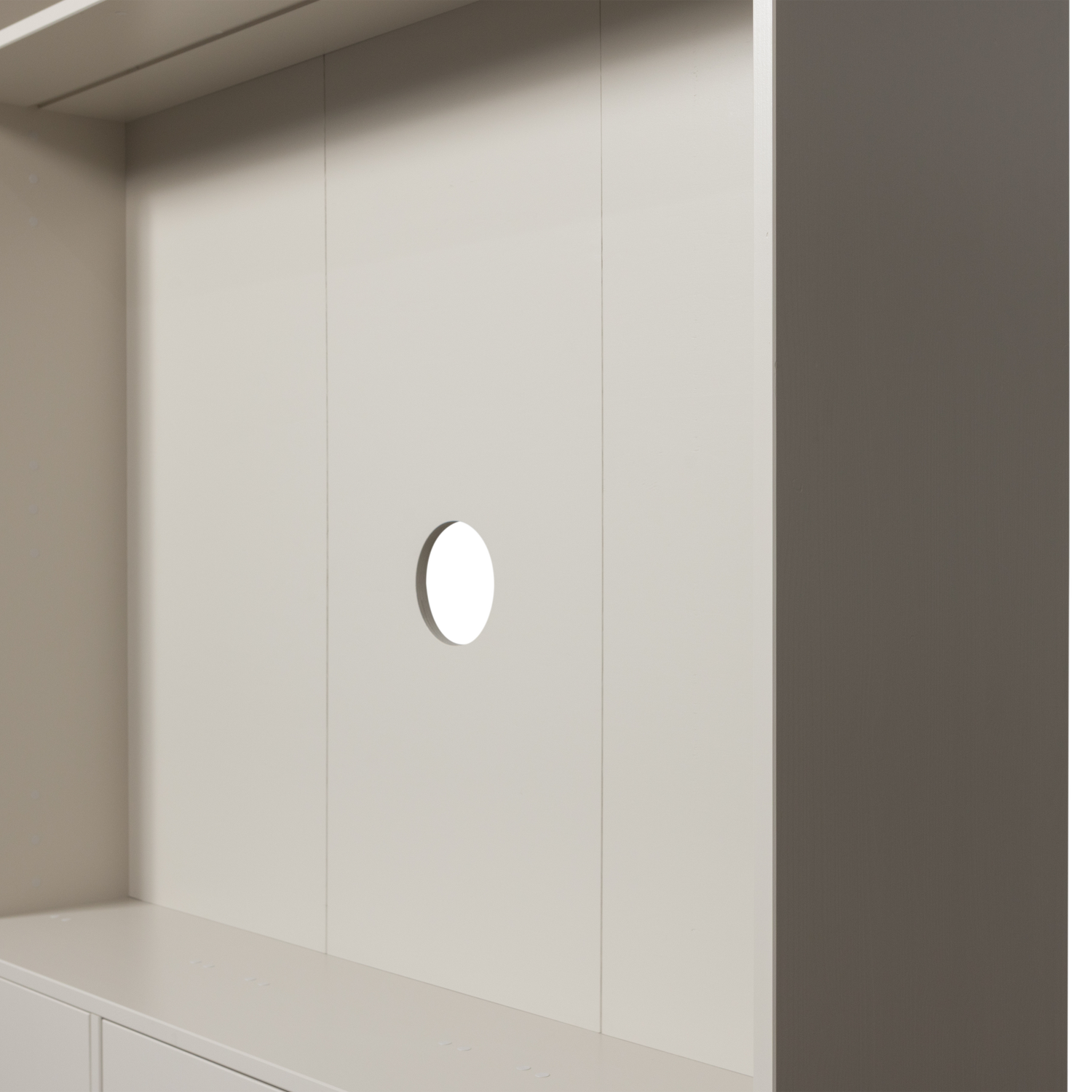 WOOOD Meggy Tv Opbergkast - Grenen hout - Dust|Grijs - 215x160x40
