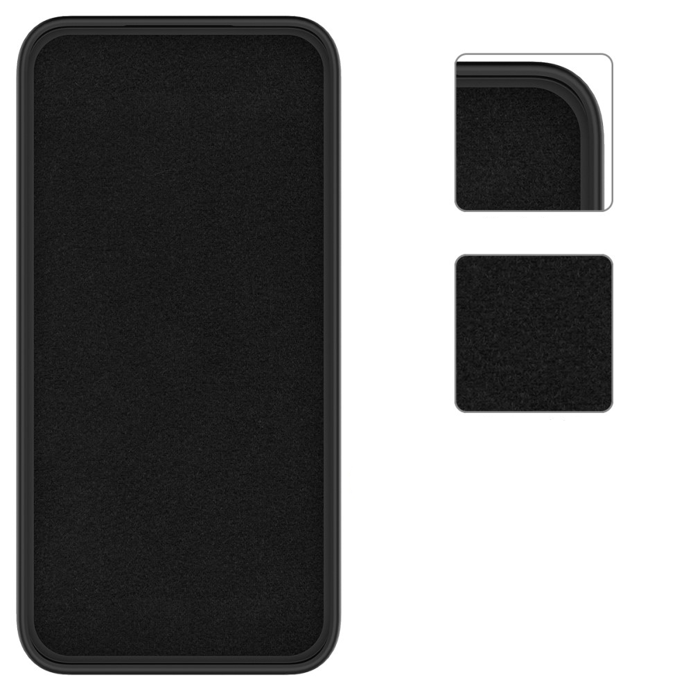 Samsung Galaxy A55 Silikon Case Hülle mit Kameraschutz   Handschlaufe - Schwarz