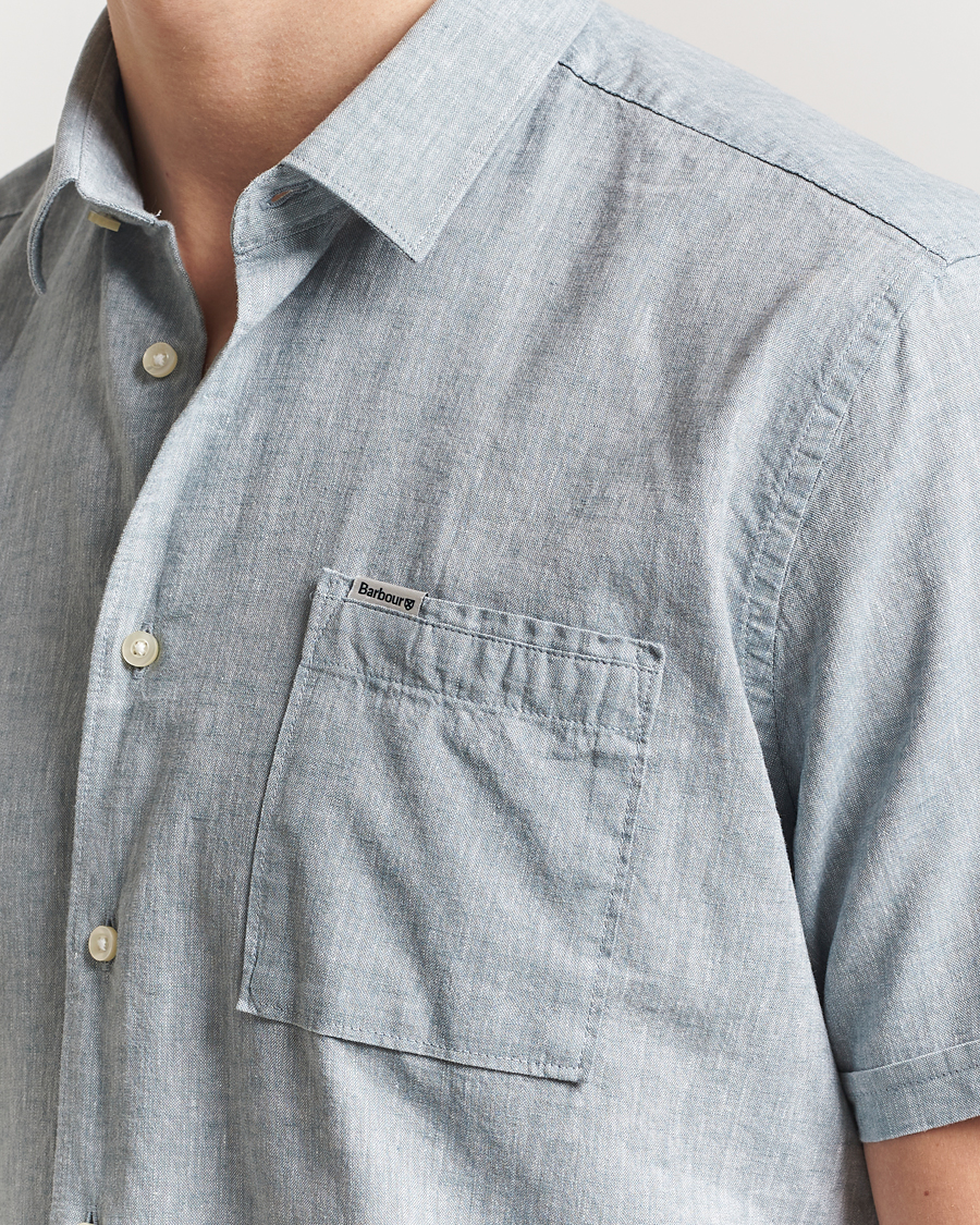 Barbour Lifestyle Nelson Short Sleeve Linen/Cotton Shirt Lead