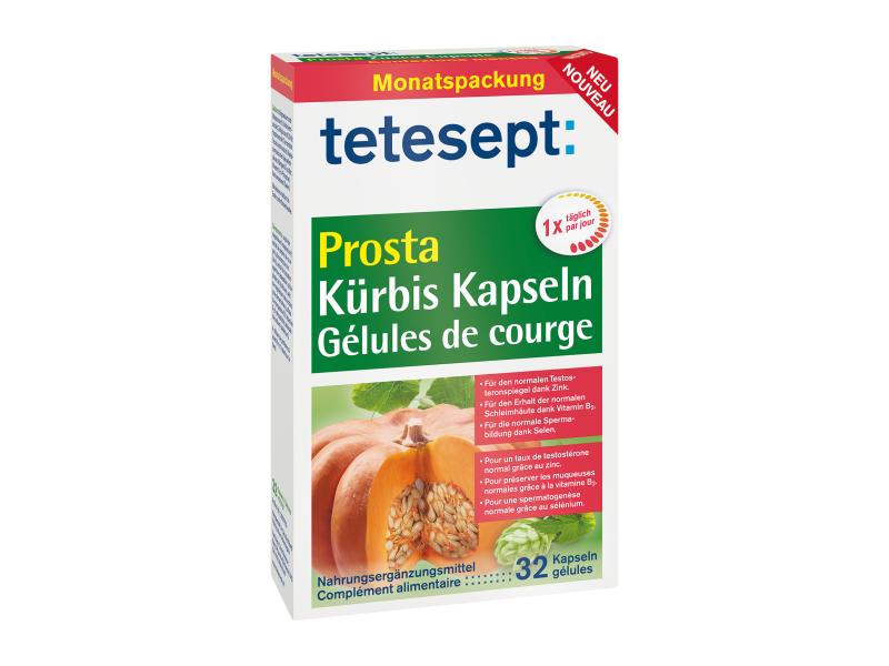 tetesept Prosta Kürbis 32 Kapseln Kürbis Kapseln