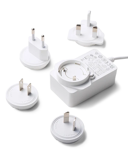 PEACH™ 2 power cable with 4 plug adaptors