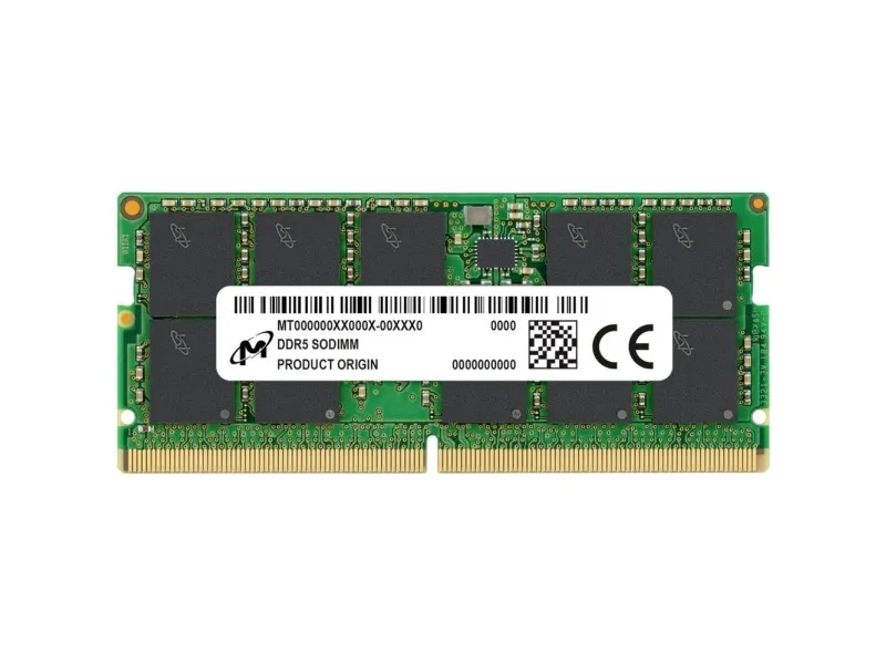 Micron - DDR5 - modul - 32 GB - SO DIMM 262-PIN - 4800 MHz / PC5-38400 - CL40 - 1.1 V - ikke bufferet - ECC
