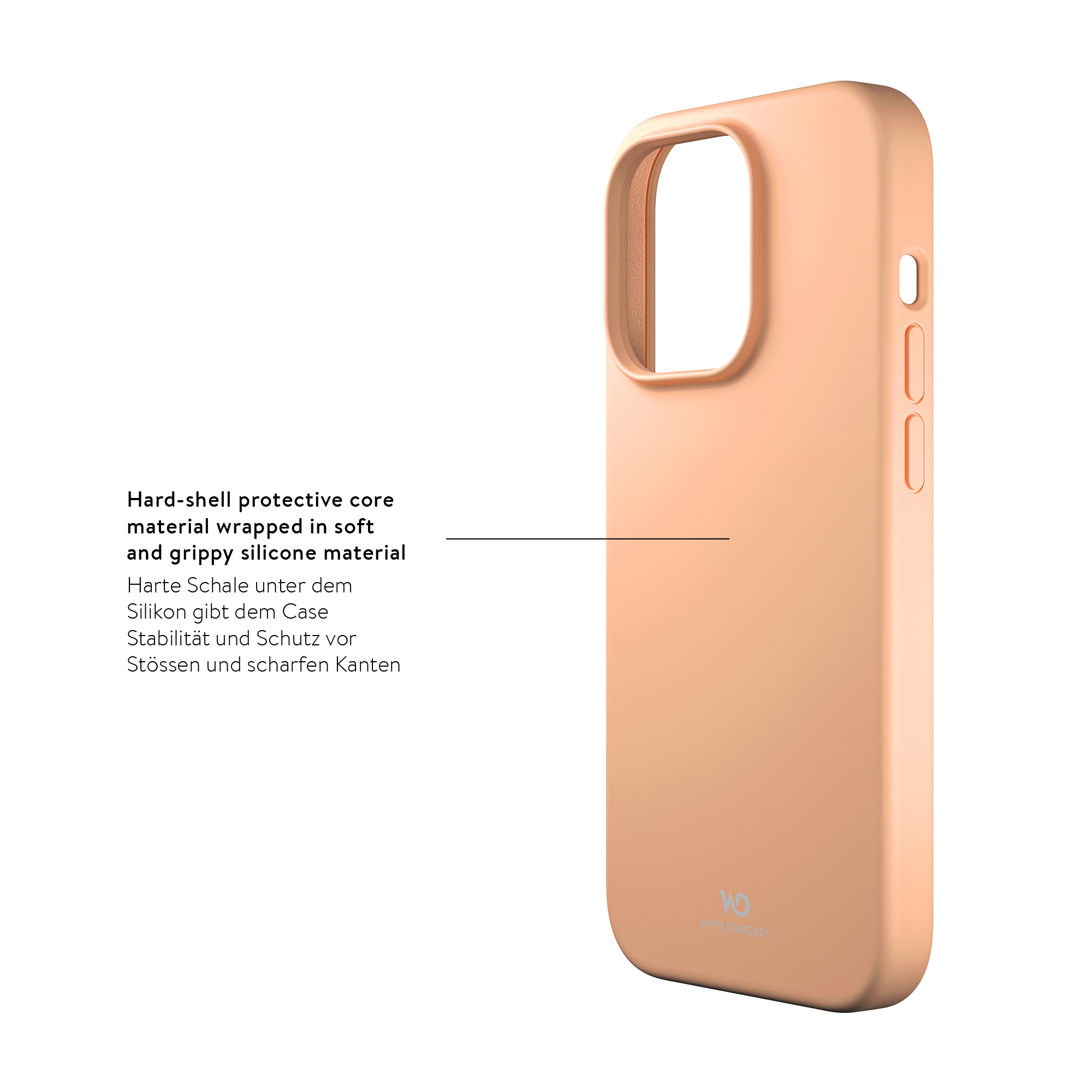 iPhone 13 Urban Case Silikon Cover Hülle (1480FIT54) - Apricot