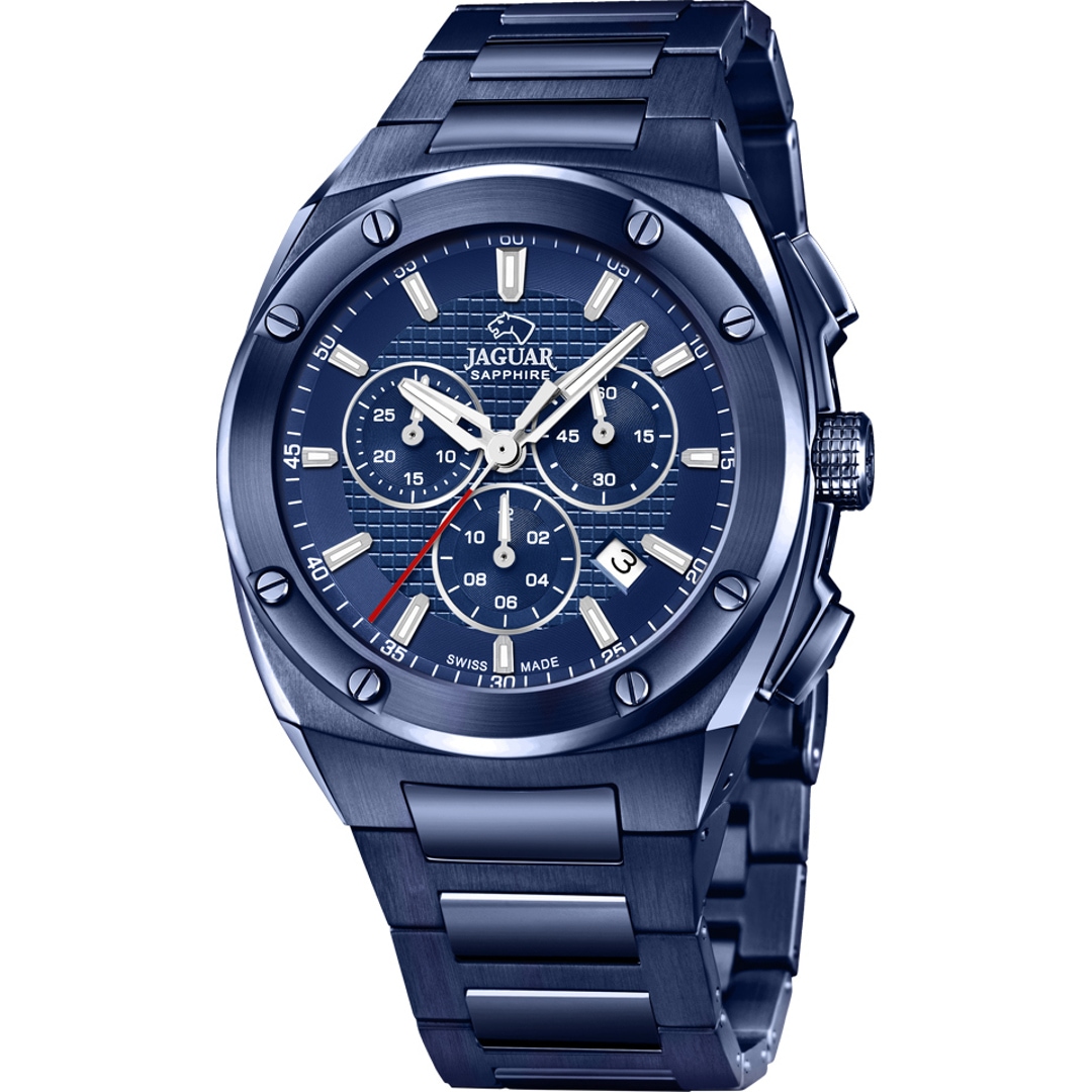 Jaguar Executive Chronograph Date Blau 45mm