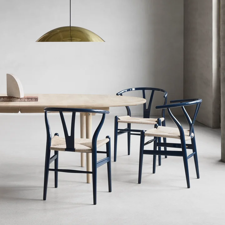 Carl Hansen - CH24 Wishbone Chair, Eiche geseift / Naturgeflecht