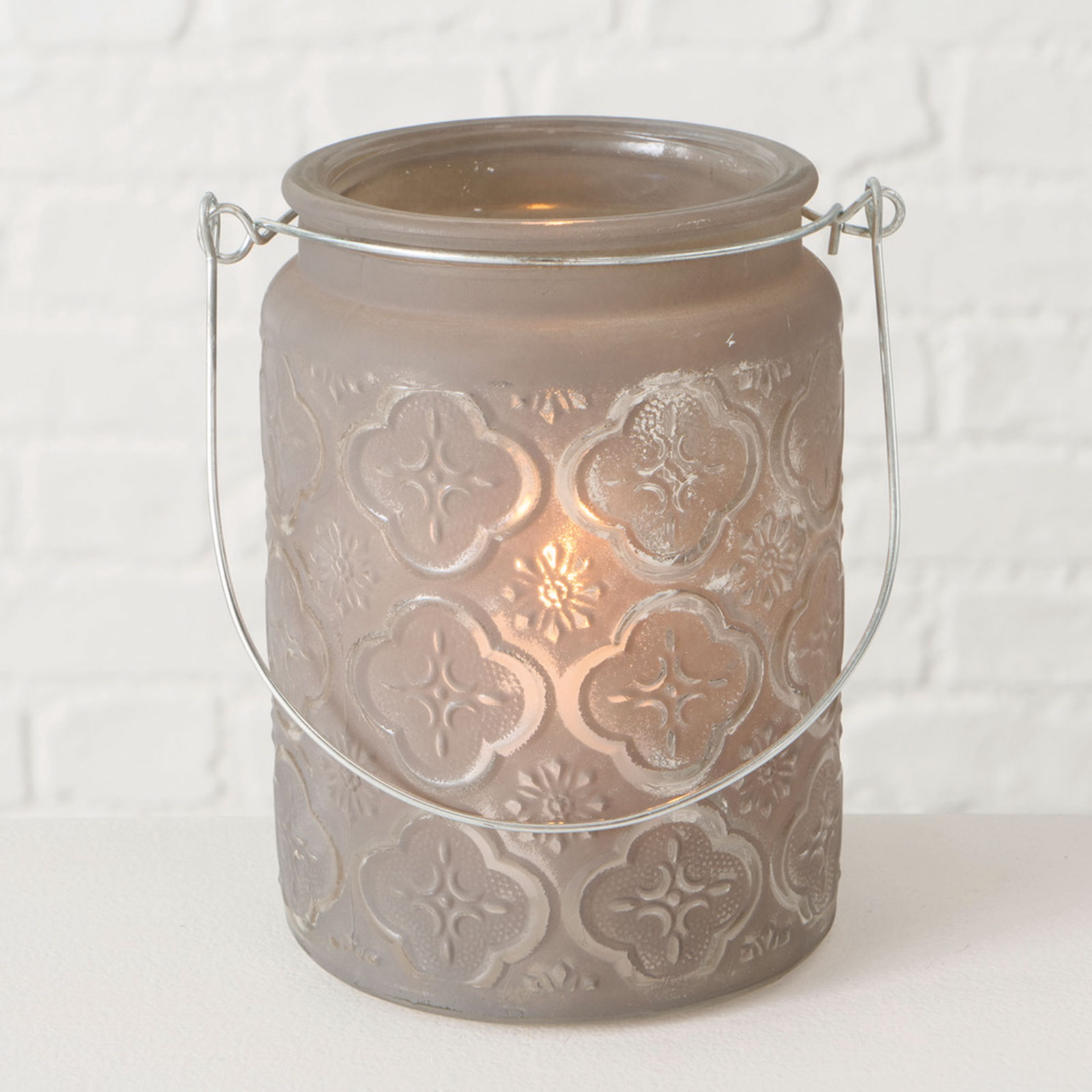 Windlicht - sortiert - Glas - 13 cm hoch