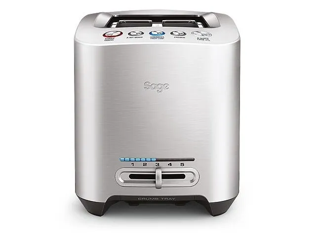 Sage the Smart Toast STA825BAL2EEU1 - Brødrister - 2 skive - 2 Holdere - sølv