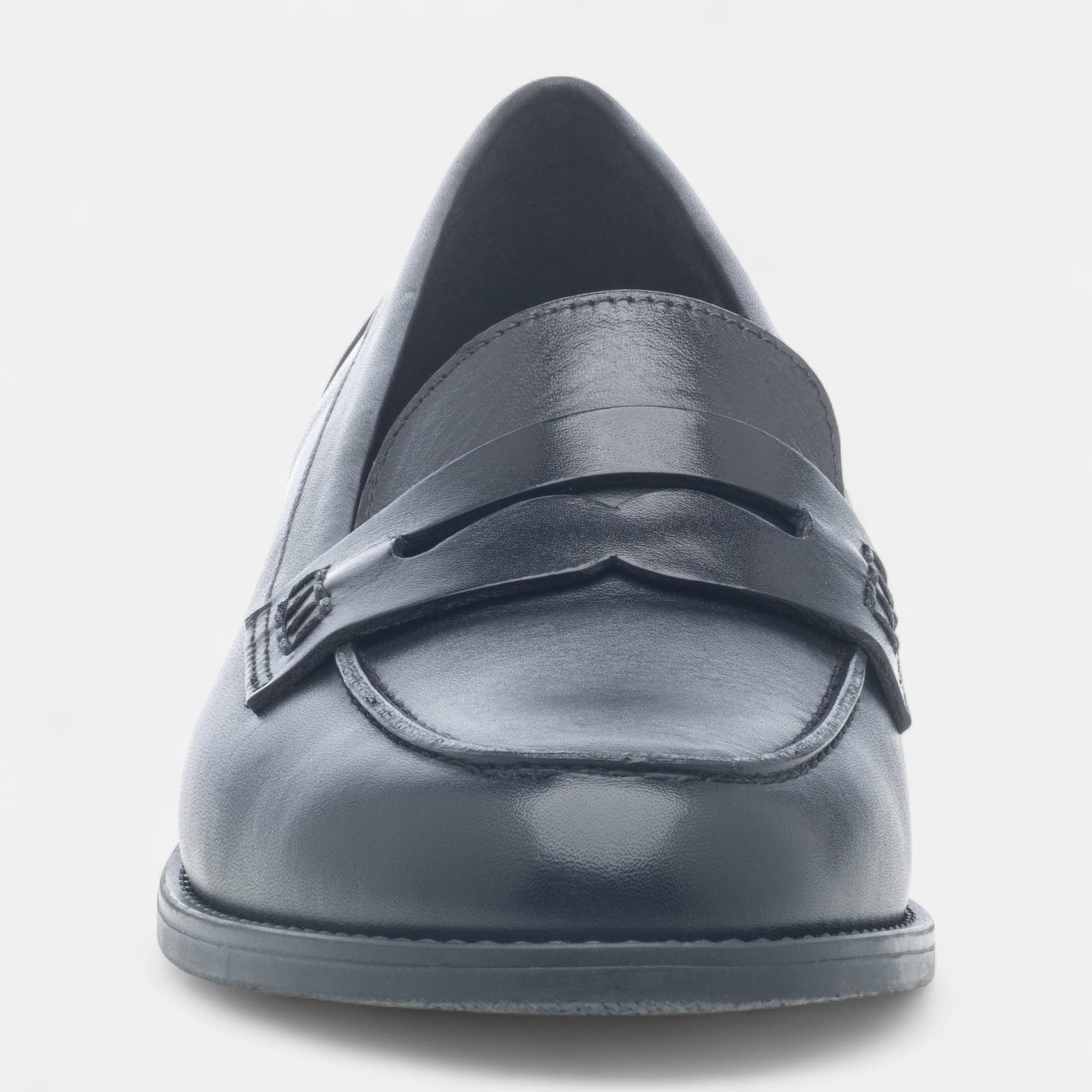 Mocassins Femme en cuir noir