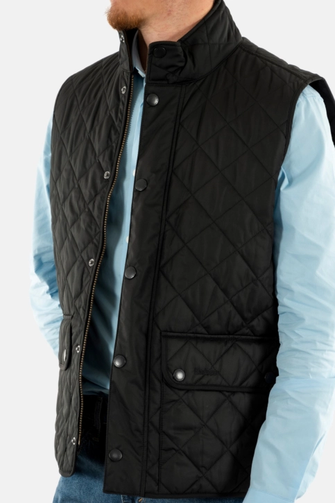 Gilets ss manche barbour new lowerdale bk11 black