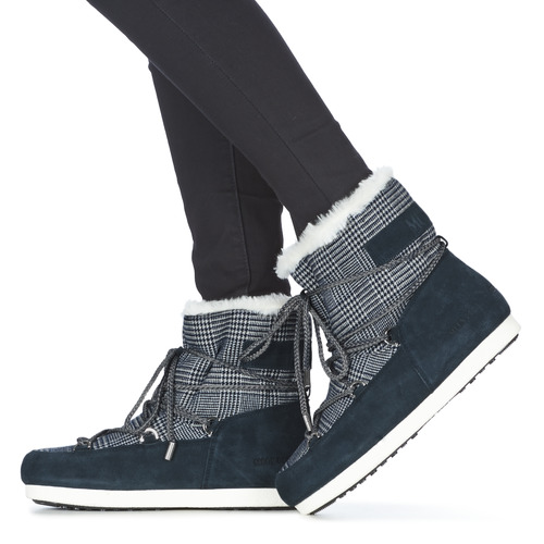 Moon Boot - MOON BOOT FAR SIDE LOW FUR TARTAN - Marine