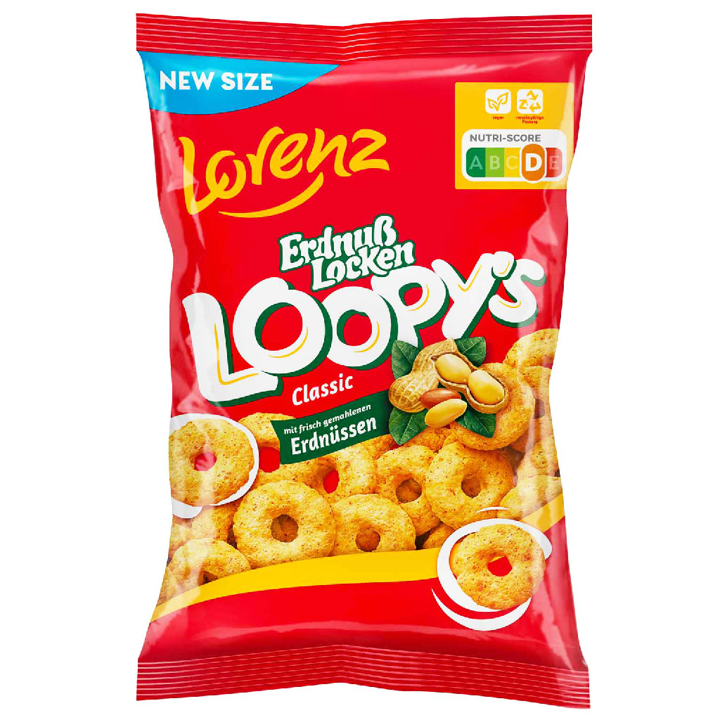 Lorenz Erdnuß Locken Loopy's 130g MHD:10.12.24