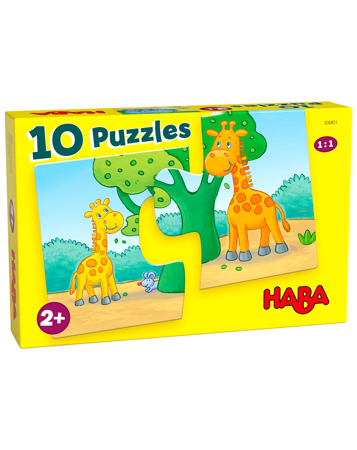 Puzzle WILDE TIERE 10x2-teilig