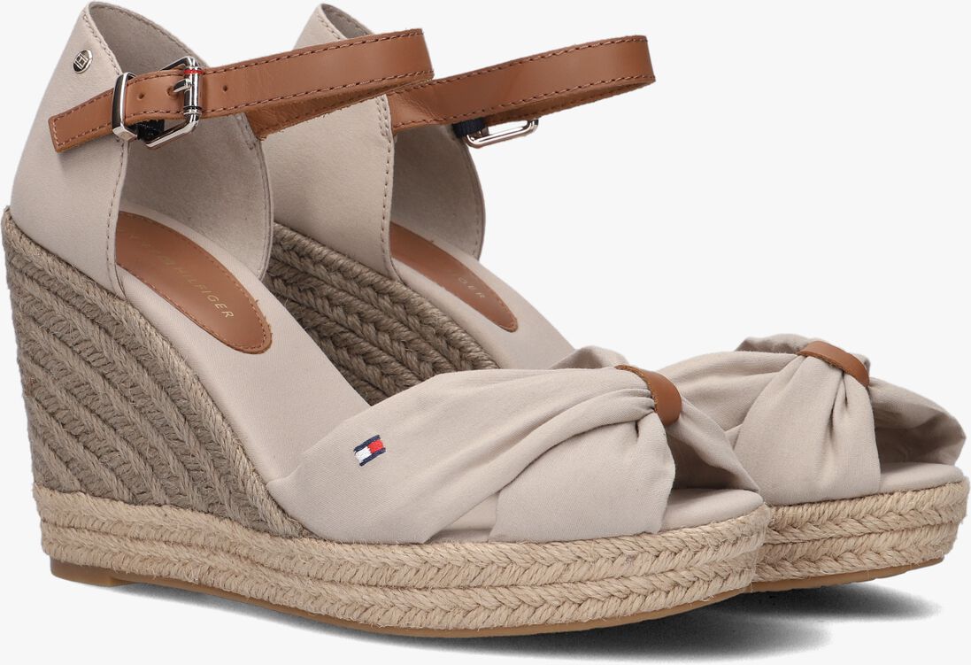 TOMMY HILFIGER beige tommy hilfiger espadrilles basic open toe high wedge