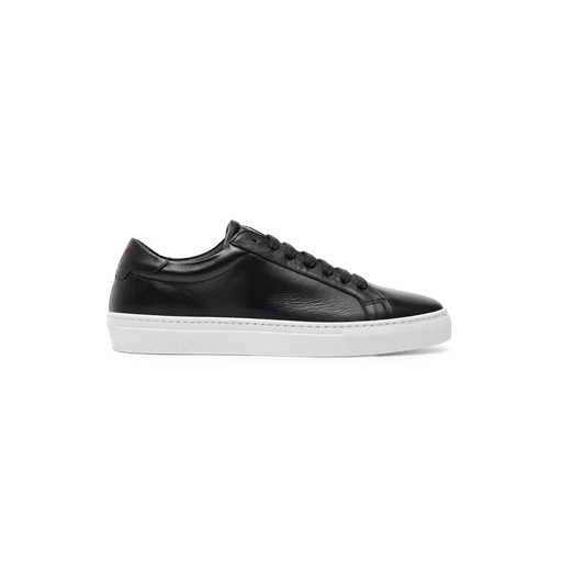 Les Deux Theodor Leather Sneakers, Black/White, 43