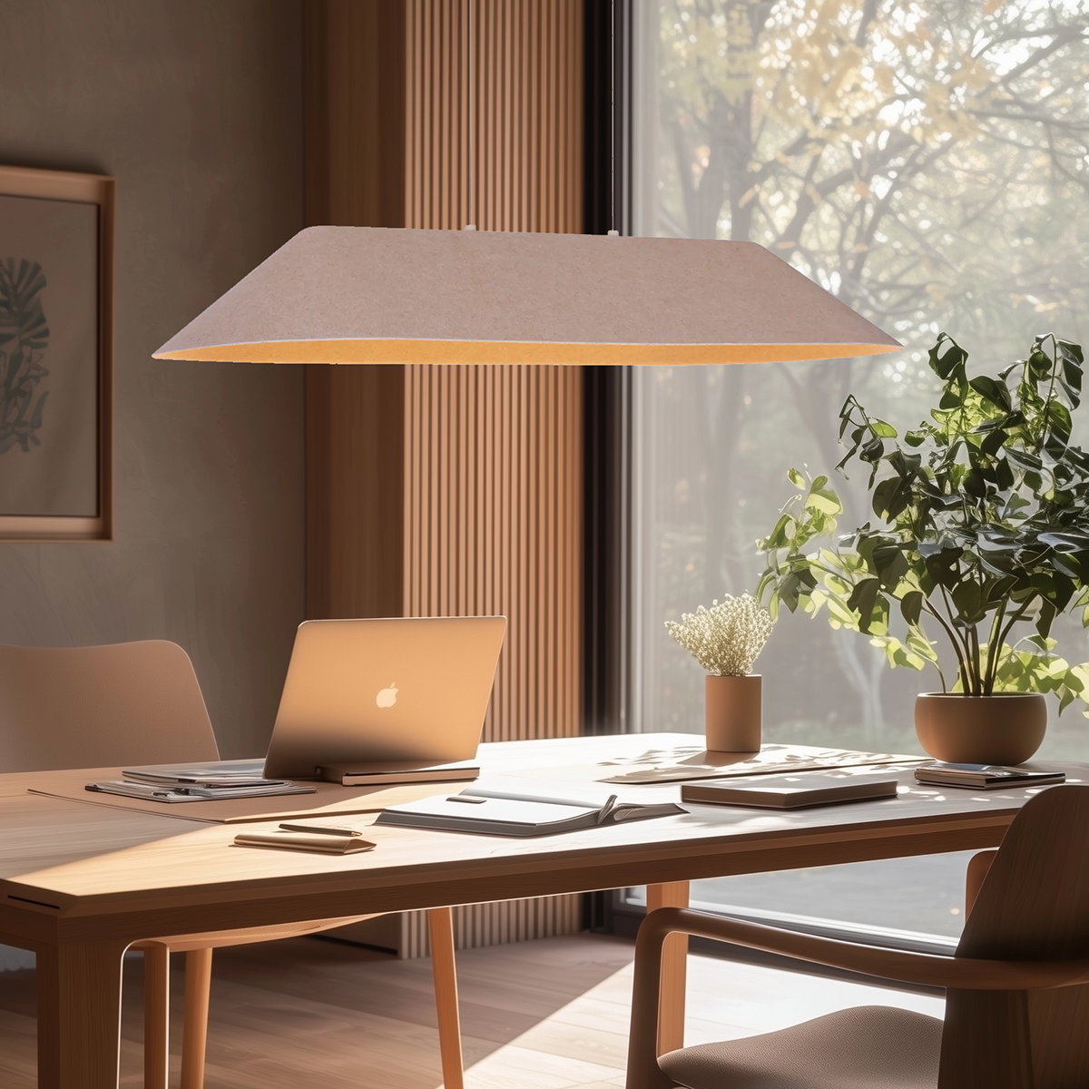 Moderne hanglamp beige incl. LED 3-staps dimbaar - Dani