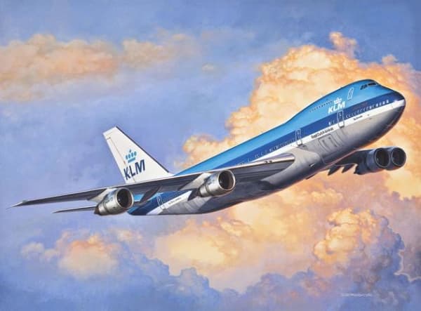 Revell Boeing 747-200, modellfly, monteringssett, 1:450, Boeing 747-200, plast, enkel øvelse