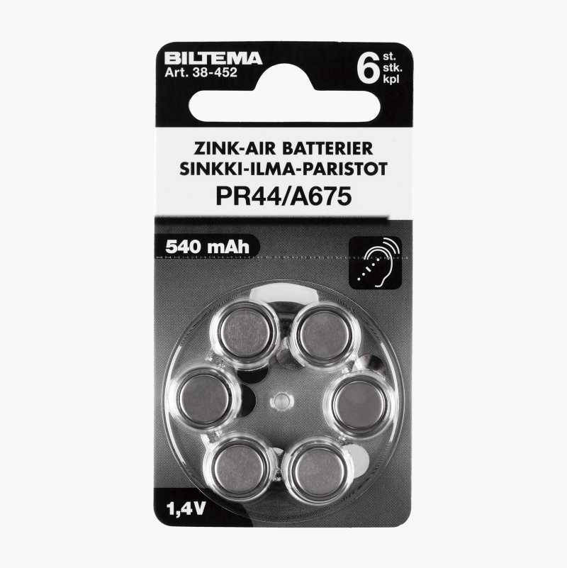 PR44 Zink-Air batteri, 6-pk.