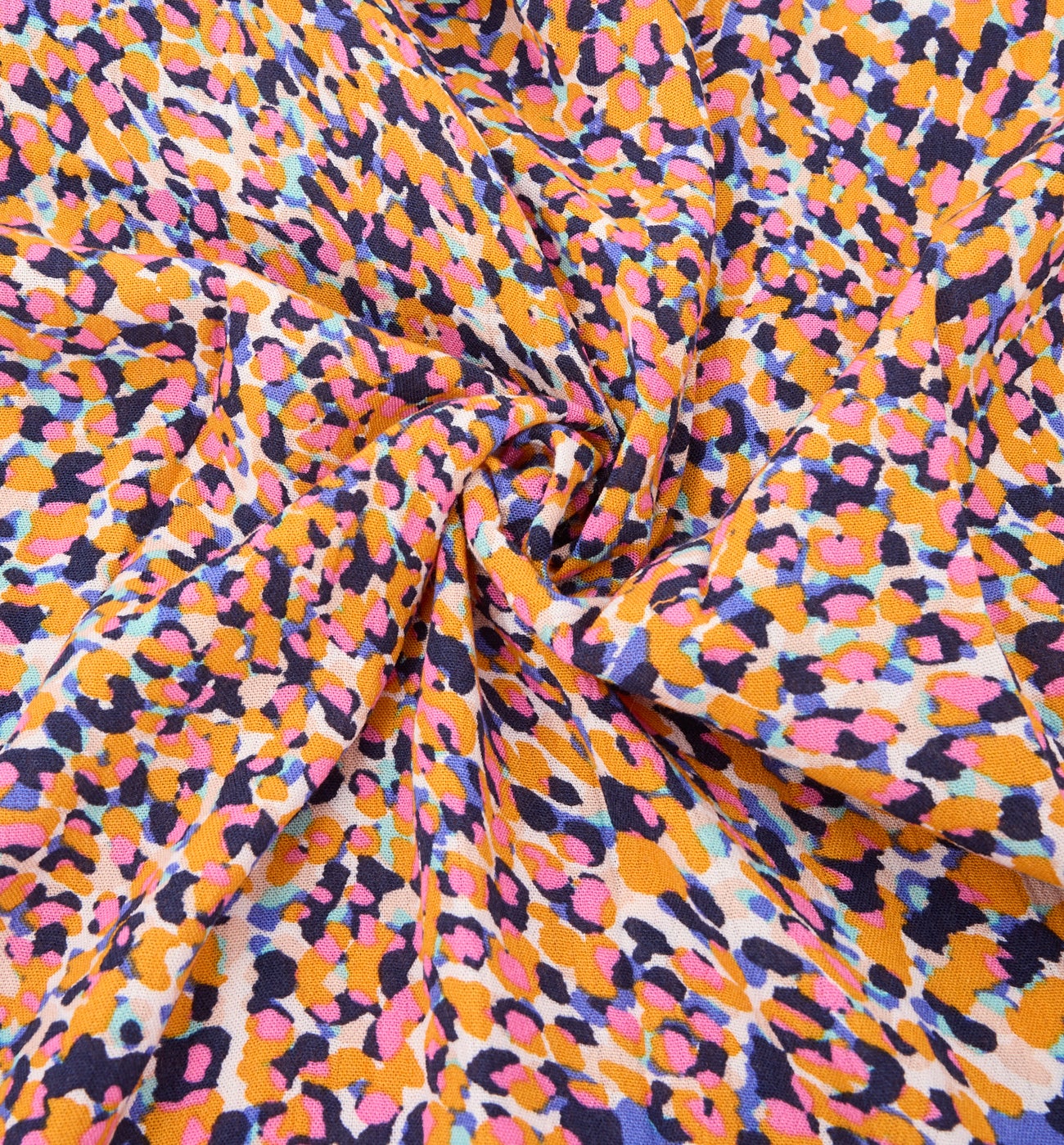 Coupon de 2 m viscose imprimée - Imprimé écru