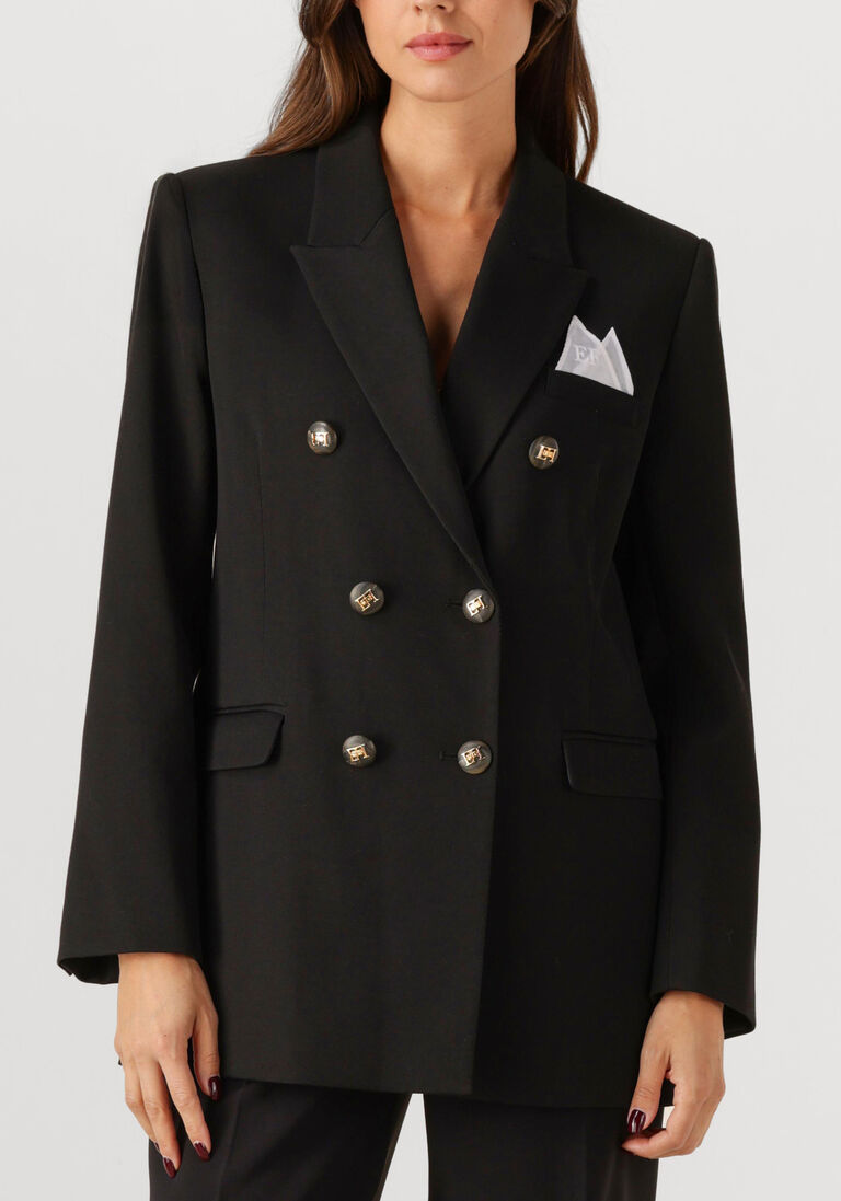 zwarte elisabetta franchi blazer jacket