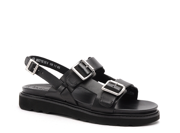 Kickers nu pieds plats femme neosummer noir