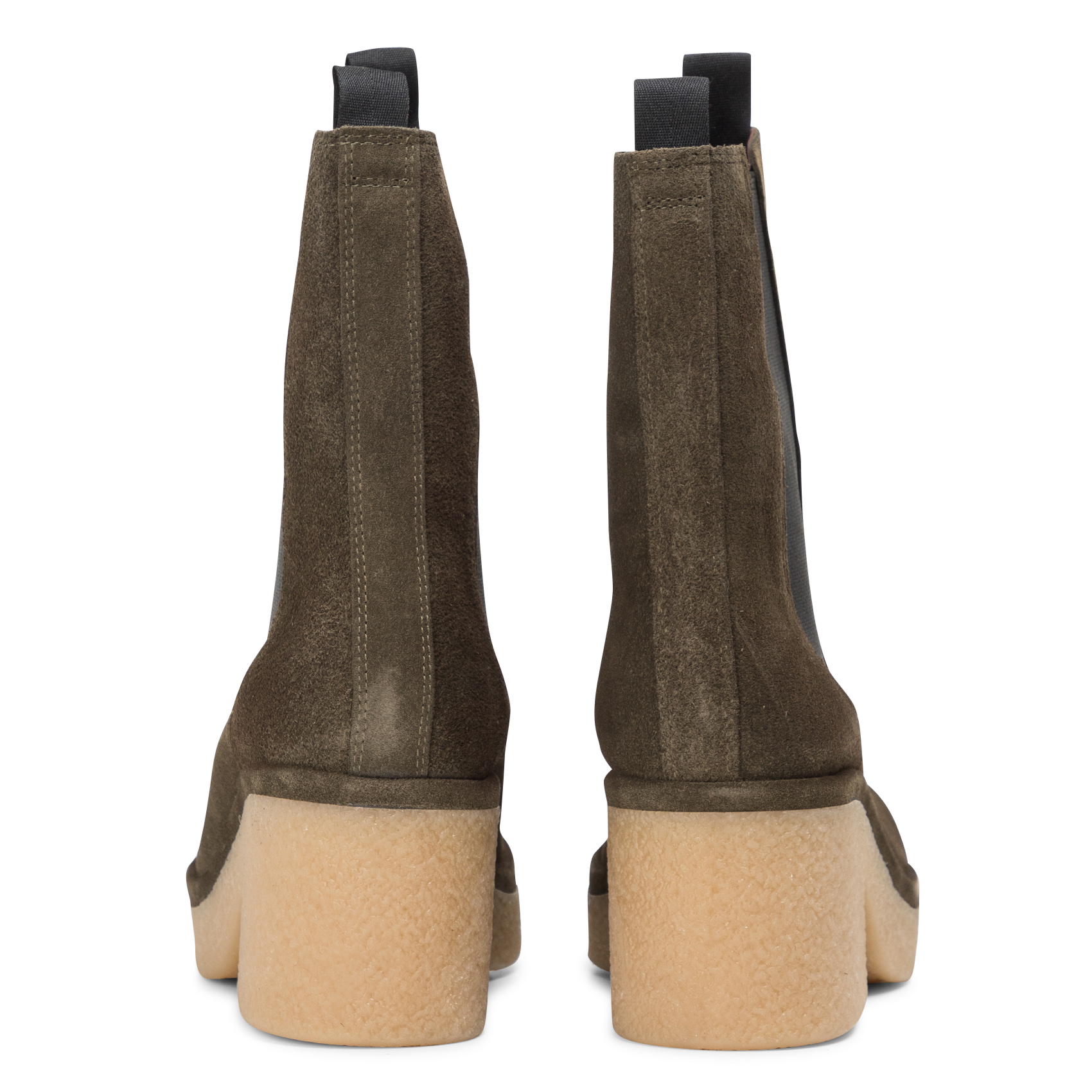 LAURELL - Bottines en cuir velours | Vert