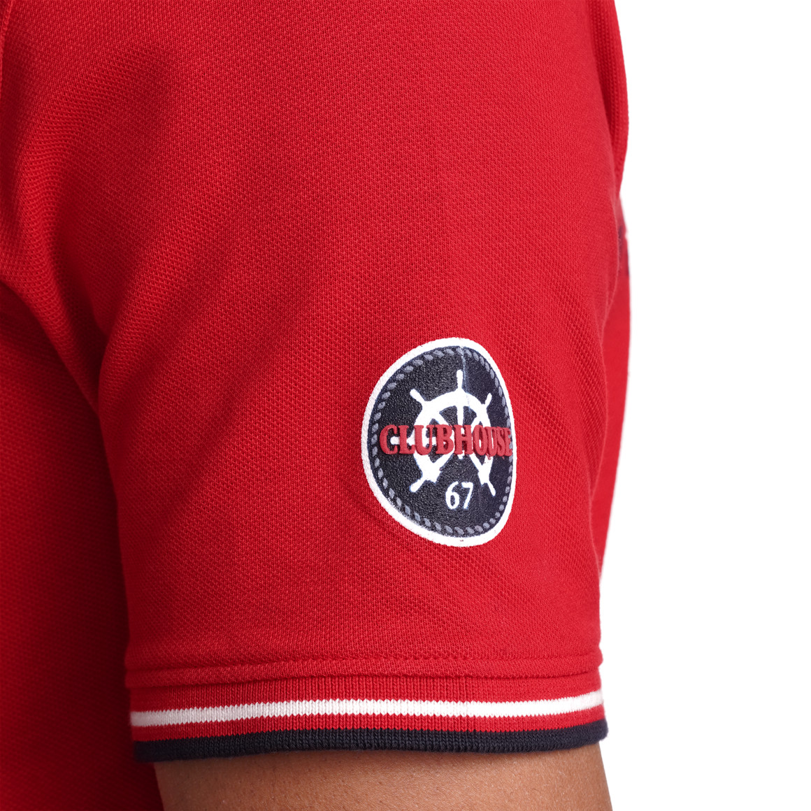 VanVaan Herren Poloshirt mit Print rot
