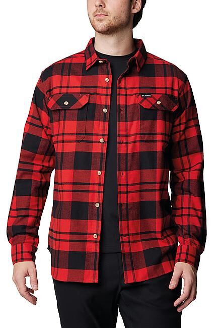 COLUMBIA - CHEMISE FLARE GUN STRETCH FLANNEL M