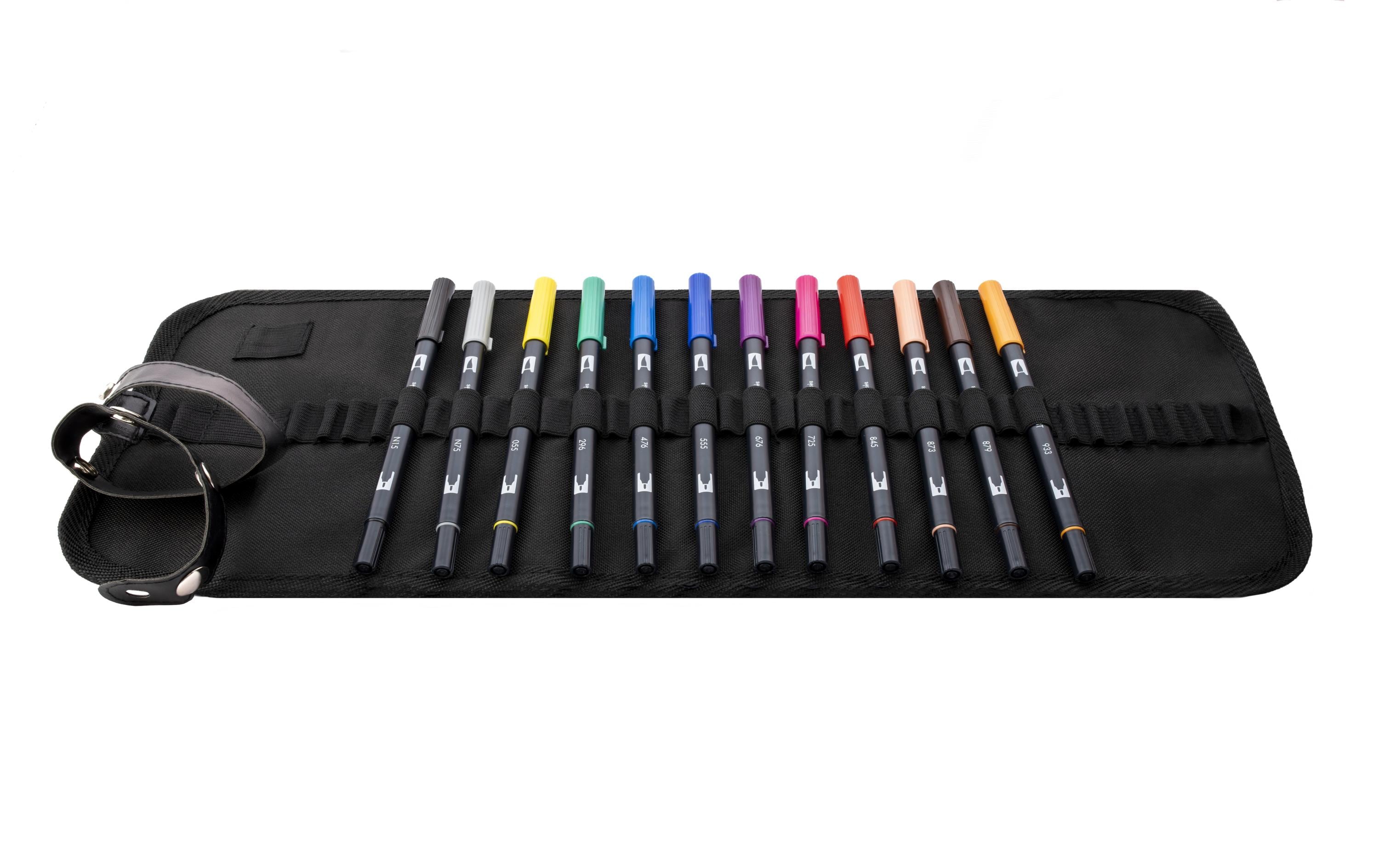 Fasermaler Dual Brush 12er Etui GrundtöneBrush Set mit Grundtöne