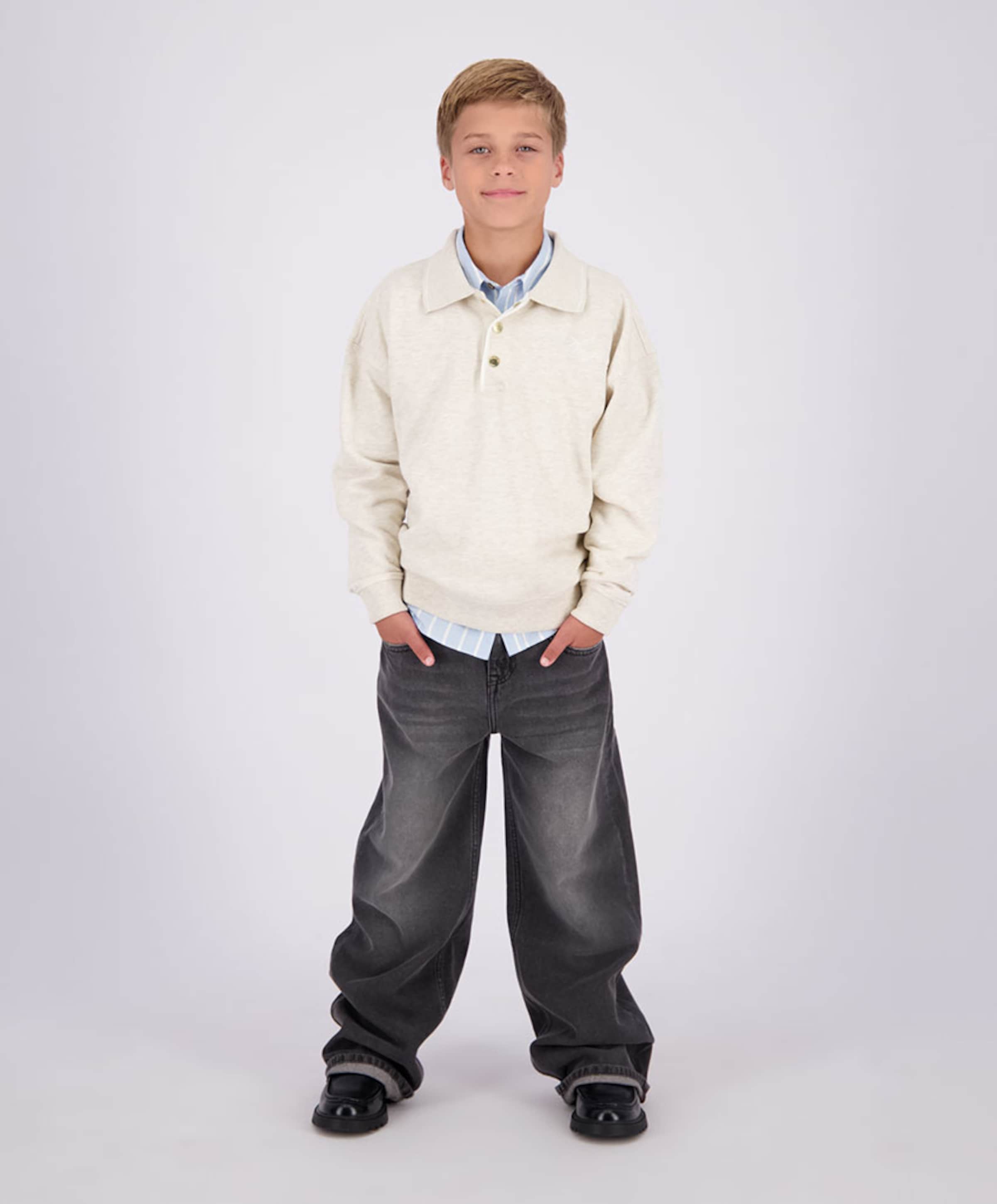 Vingino Jongens sweater ecru