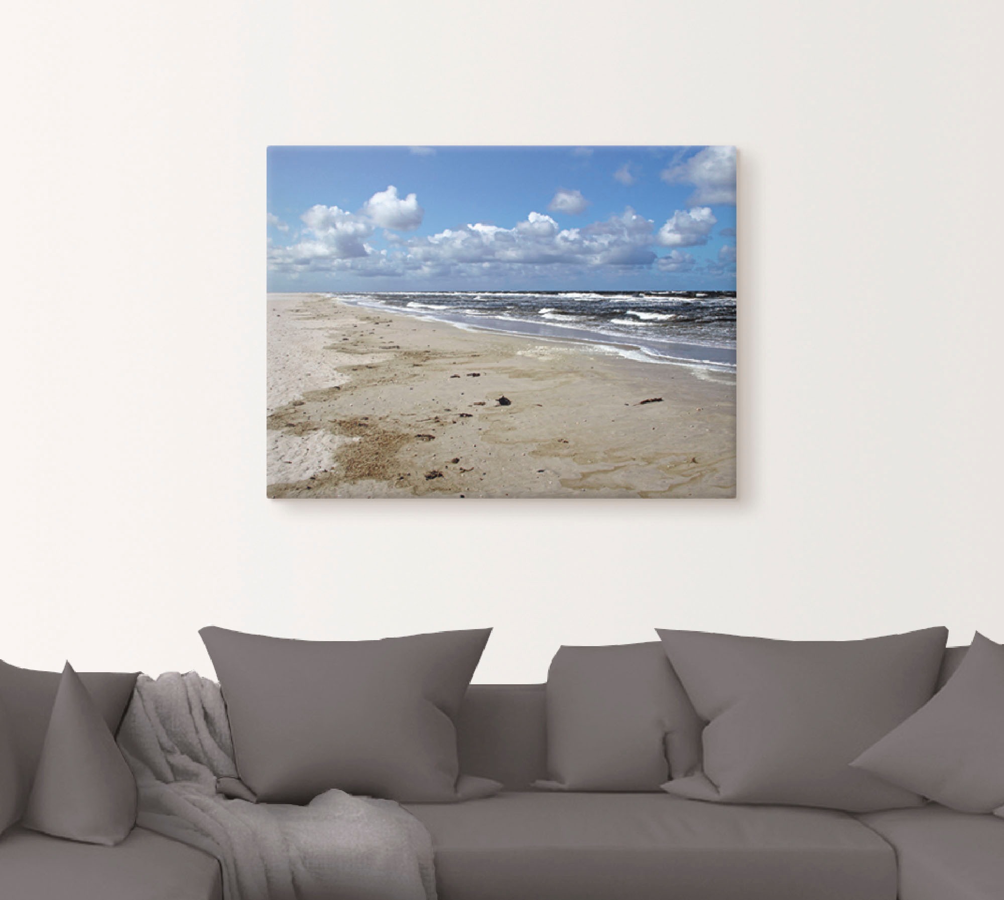 Artland Leinwandbild »Nordsee - Urlaubsfeeling pur« Strand 1 Stk. tlg. auf Keilrahmen gespannt