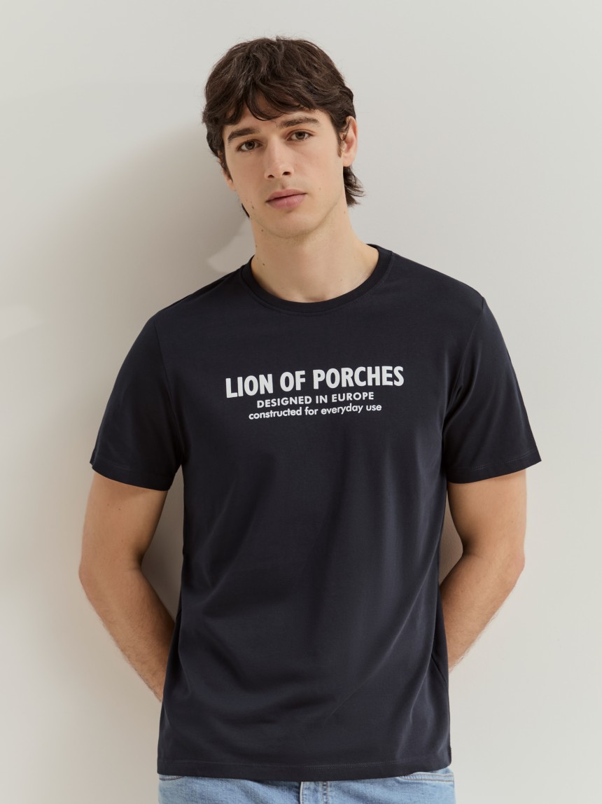 T-shirt de manga curta em algodão