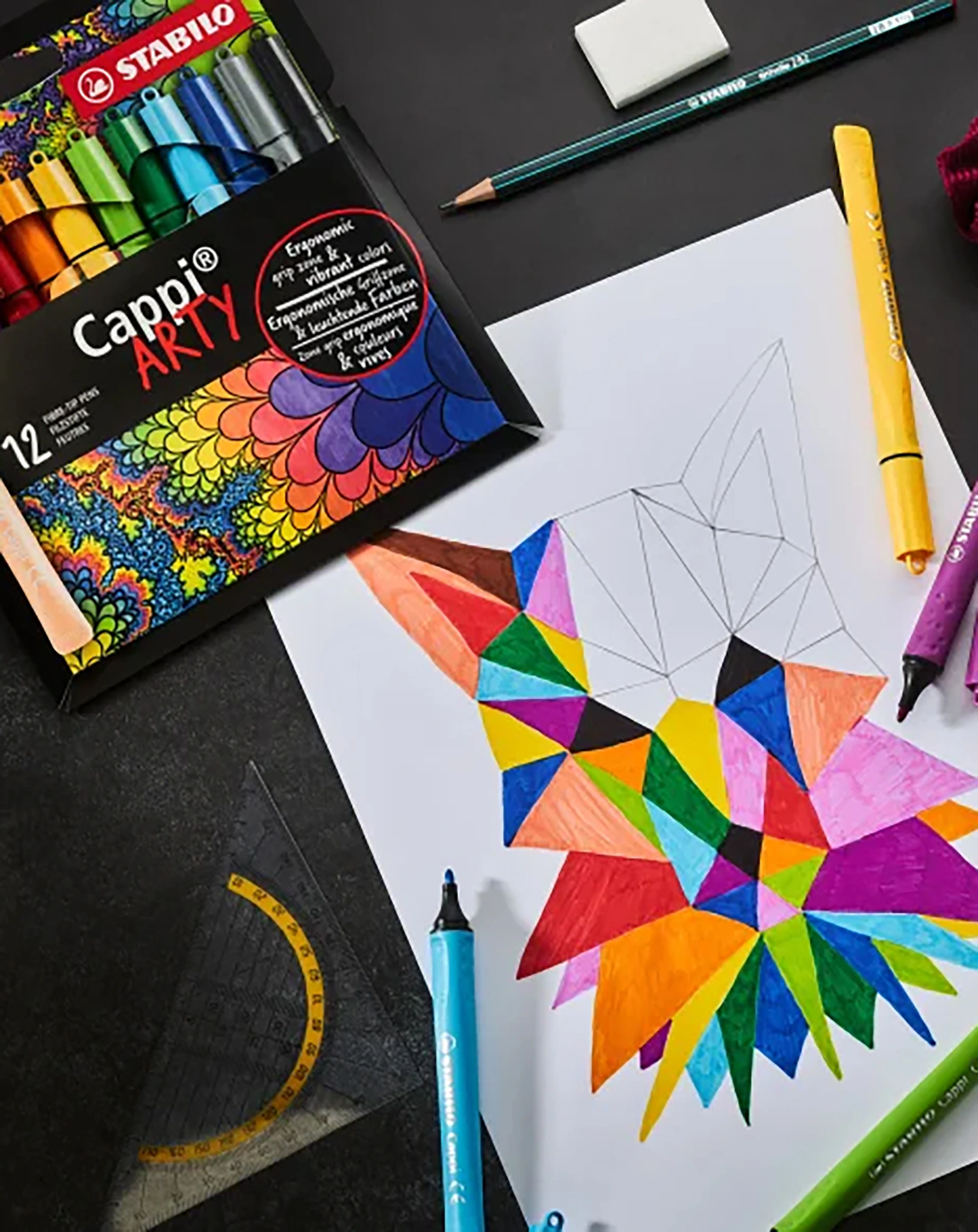 Filzstift STABILO® Cappi ARTY 18er-Pack