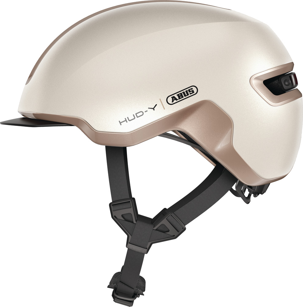 ABUS HUD-Y cykelhjelm LED Champagne Gold