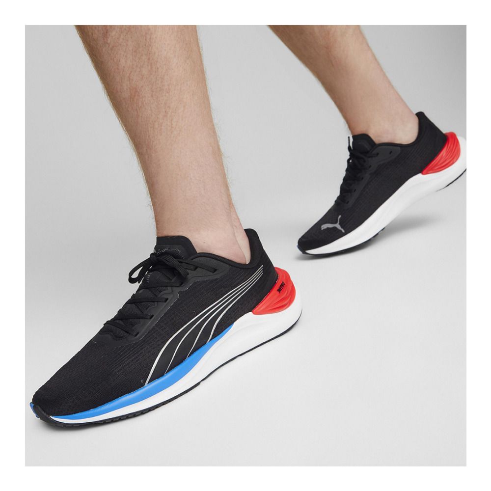 Puma ELECTRIFY NITRO - Chaussures running Homme puma black/for all time red